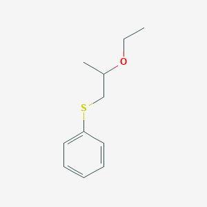 molecular formula C11H16OS B14562967 Benzene, [(2-ethoxypropyl)thio]- CAS No. 62162-24-7