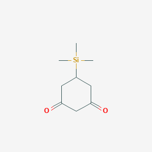 molecular formula C9H16O2Si B14562994 5-(Trimethylsilyl)cyclohexane-1,3-dione CAS No. 61705-67-7