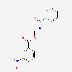 molecular formula C15H12N2O5 B14563002 Benzamide, N-[[(3-nitrobenzoyl)oxy]methyl]- CAS No. 61652-85-5