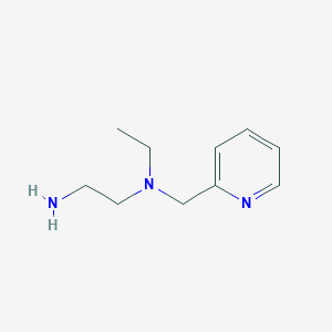 molecular formula C10H17N3 B14563023 N~1~-Ethyl-N~1~-[(pyridin-2-yl)methyl]ethane-1,2-diamine CAS No. 61695-03-2