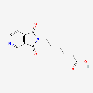 molecular formula C13H14N2O4 B1456304 6-(1,3-dioxo-1,3-dihydro-2H-pyrrolo[3,4-c]pyridin-2-yl)hexanoic acid CAS No. 362672-11-5