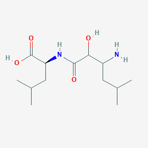 molecular formula C13H26N2O4 B14563073 N-(3-Amino-2-hydroxy-5-methylhexanoyl)-L-leucine CAS No. 62023-18-1