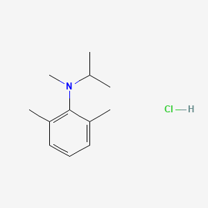 molecular formula C12H20ClN B14563101 N,2,6-Trimethyl-N-(propan-2-yl)aniline--hydrogen chloride (1/1) CAS No. 61685-04-9