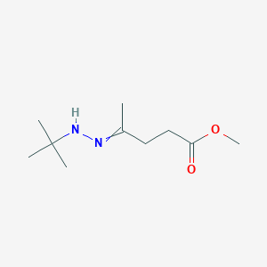 molecular formula C10H20N2O2 B14563102 Methyl 4-(2-tert-butylhydrazinylidene)pentanoate CAS No. 62204-27-7