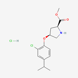 Methyl (2S,4S)-4-(2-chloro-4-isopropylphenoxy)-2-pyrrolidinecarboxylate hydrochloride