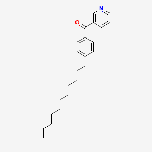 molecular formula C23H31NO B14563216 (Pyridin-3-yl)(4-undecylphenyl)methanone CAS No. 61780-14-1