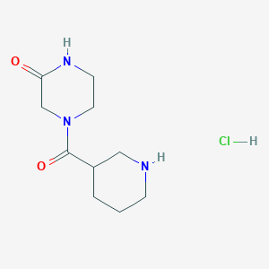 4-(3-Piperidinylcarbonyl)-2-piperazinone hydrochloride