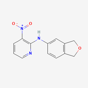 molecular formula C13H11N3O3 B14563291 N-(1,3-Dihydro-2-benzofuran-5-yl)-3-nitropyridin-2-amine CAS No. 61963-93-7