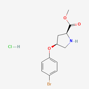 Methyl (2S,4S)-4-(4-bromophenoxy)-2-pyrrolidinecarboxylate hydrochloride
