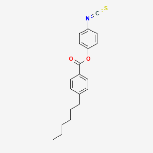 molecular formula C20H21NO2S B14563321 4-Isothiocyanatophenyl 4-hexylbenzoate CAS No. 61592-85-6