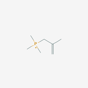 molecular formula C7H16P+ B14563331 Trimethyl(2-methylprop-2-en-1-yl)phosphanium CAS No. 62170-30-3