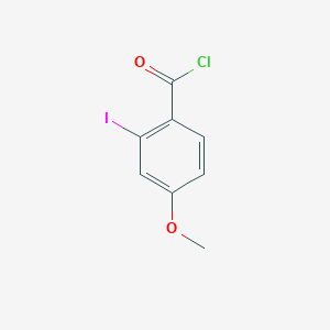 molecular formula C8H6ClIO2 B1456336 2-Iodo-4-methoxybenzoyl chloride CAS No. 1201221-65-9