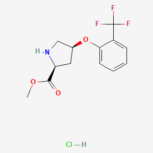 Methyl (2S,4S)-4-[2-(trifluoromethyl)phenoxy]-2-pyrrolidinecarboxylate hydrochloride