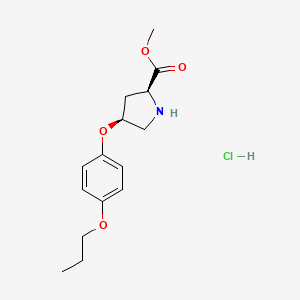 Methyl (2S,4S)-4-(4-propoxyphenoxy)-2-pyrrolidinecarboxylate hydrochloride