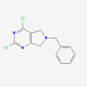 6-Benzyl-2,4-dichloro-6,7-dihydro-5H-pyrrolo[3,4-d]pyrimidine