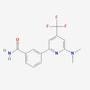 3-(6-Dimethylamino-4-trifluoromethyl-pyridin-2-YL)-benzamide