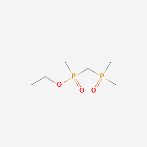 molecular formula C6H16O3P2 B14563448 Ethyl [(dimethylphosphoryl)methyl]methylphosphinate CAS No. 61746-00-7