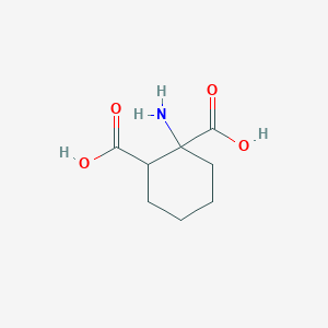 molecular formula C8H13NO4 B14563459 1-Aminocyclohexane-1,2-dicarboxylic acid CAS No. 62080-84-6