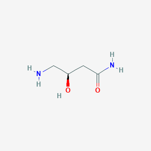 molecular formula C4H10N2O2 B14563475 Butanamide, 4-amino-3-hydroxy-, (R)- CAS No. 61849-28-3