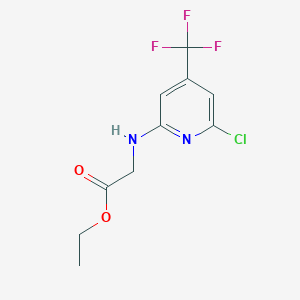 [(6-Chloro-4-trifluoromethyl-pyridin-2-yl)amino]-acetic acid ethyl ester
