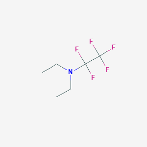 molecular formula C6H10F5N B14563521 N,N-Diethyl-1,1,2,2,2-pentafluoroethan-1-amine CAS No. 61881-20-7