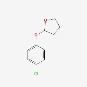 molecular formula C10H11ClO2 B14563527 2-(4-Chlorophenoxy)oxolane CAS No. 61632-62-0