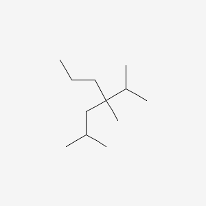 molecular formula C12H26 B14563585 2,4-Dimethyl-4-(propan-2-yl)heptane CAS No. 62185-42-6