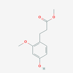 molecular formula C11H14O4 B1456359 Methyl 3-(4-Hydroxy-2-methoxyphenyl)propanoate CAS No. 628333-35-7