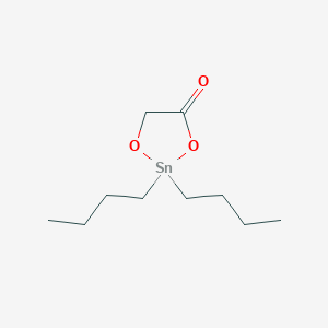 molecular formula C10H20O3Sn B14563596 2,2-Dibutyl-1,3,2-dioxastannolan-4-one CAS No. 62060-57-5