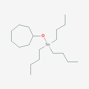 molecular formula C19H40OSn B14563598 Tributyl(cycloheptyloxy)stannane CAS No. 61612-51-9