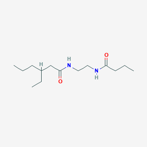 molecular formula C14H28N2O2 B14563606 N-(2-Butanamidoethyl)-3-ethylhexanamide CAS No. 61796-96-1