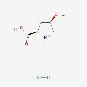 (2R,4R)-4-Methoxy-1-methylpyrrolidine-2-carboxylic acid hydrochloride