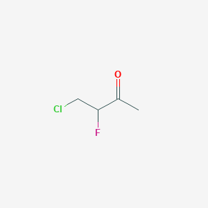 molecular formula C4H6ClFO B14563641 4-Chloro-3-fluorobutan-2-one CAS No. 61779-44-0