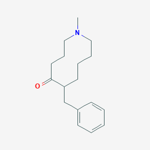 molecular formula C17H25NO B14563666 6-Benzyl-1-methylazecan-5-one CAS No. 61546-93-8