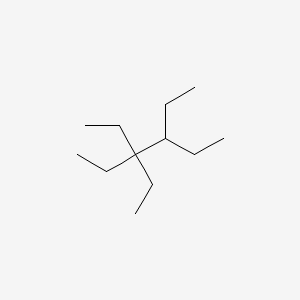 molecular formula C12H26 B14563677 3,3,4-Triethylhexane CAS No. 62199-87-5
