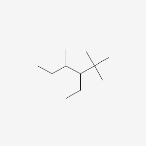 molecular formula C11H24 B14563736 3-Ethyl-2,2,4-trimethylhexane CAS No. 61868-74-4