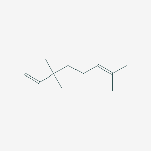 molecular formula C11H20 B14563744 1,6-Octadiene, 3,3,7-trimethyl- CAS No. 62008-16-6