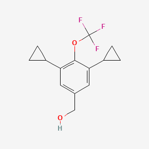 (3,5-Dicyclopropyl-4-(trifluoromethoxy)phenyl)methanol