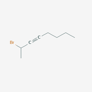 molecular formula C8H13Br B14563751 3-Octyne, 2-bromo- CAS No. 61783-71-9