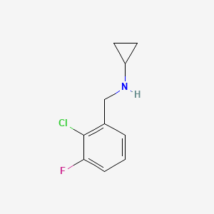 N-[(2-Chloro-3-fluorophenyl)methyl]cyclopropanamine