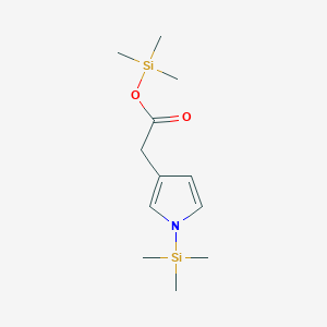molecular formula C12H23NO2Si2 B14563809 Trimethylsilyl [1-(trimethylsilyl)-1H-pyrrol-3-yl]acetate CAS No. 61695-86-1