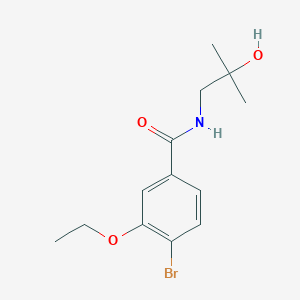 4-bromo-3-ethoxy-N-(2-hydroxy-2-methylpropyl)benzamide
