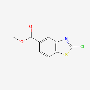 molecular formula C9H6ClNO2S B1456386 Methyl 2-chloro-1,3-benzothiazole-5-carboxylate CAS No. 90225-03-9