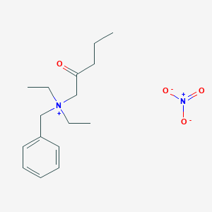 molecular formula C16H26N2O4 B14563875 N-Benzyl-N,N-diethyl-2-oxopentan-1-aminium nitrate CAS No. 62077-88-7