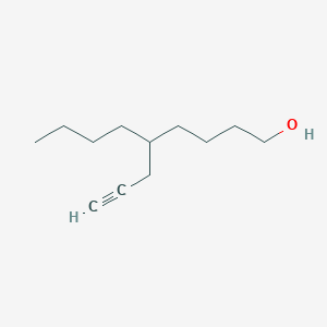 molecular formula C12H22O B14563887 5-(Prop-2-YN-1-YL)nonan-1-OL CAS No. 61815-16-5