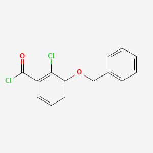 molecular formula C14H10Cl2O2 B14563924 3-(Benzyloxy)-2-chlorobenzoyl chloride CAS No. 61535-32-8