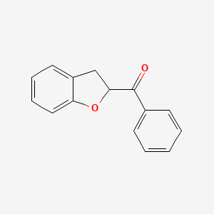 molecular formula C15H12O2 B14563940 2-Benzoyl-2,3-dihydrobenzofuran CAS No. 62019-26-5