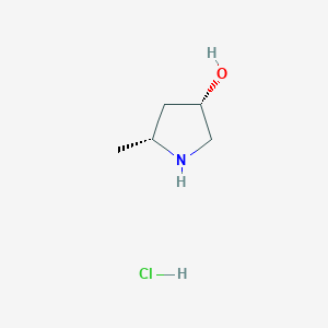 (3S,5R)-5-methylpyrrolidin-3-ol hydrochloride