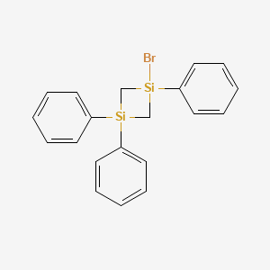 molecular formula C20H19BrSi2 B14563983 1-Bromo-1,3,3-triphenyl-1,3-disiletane CAS No. 61739-76-2