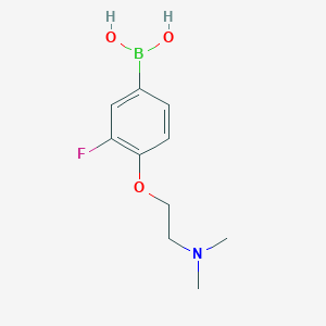 molecular formula C10H15BFNO3 B1456401 (4-(2-(Dimethylamino)ethoxy)-3-fluorophenyl)boronic acid CAS No. 944279-23-6
